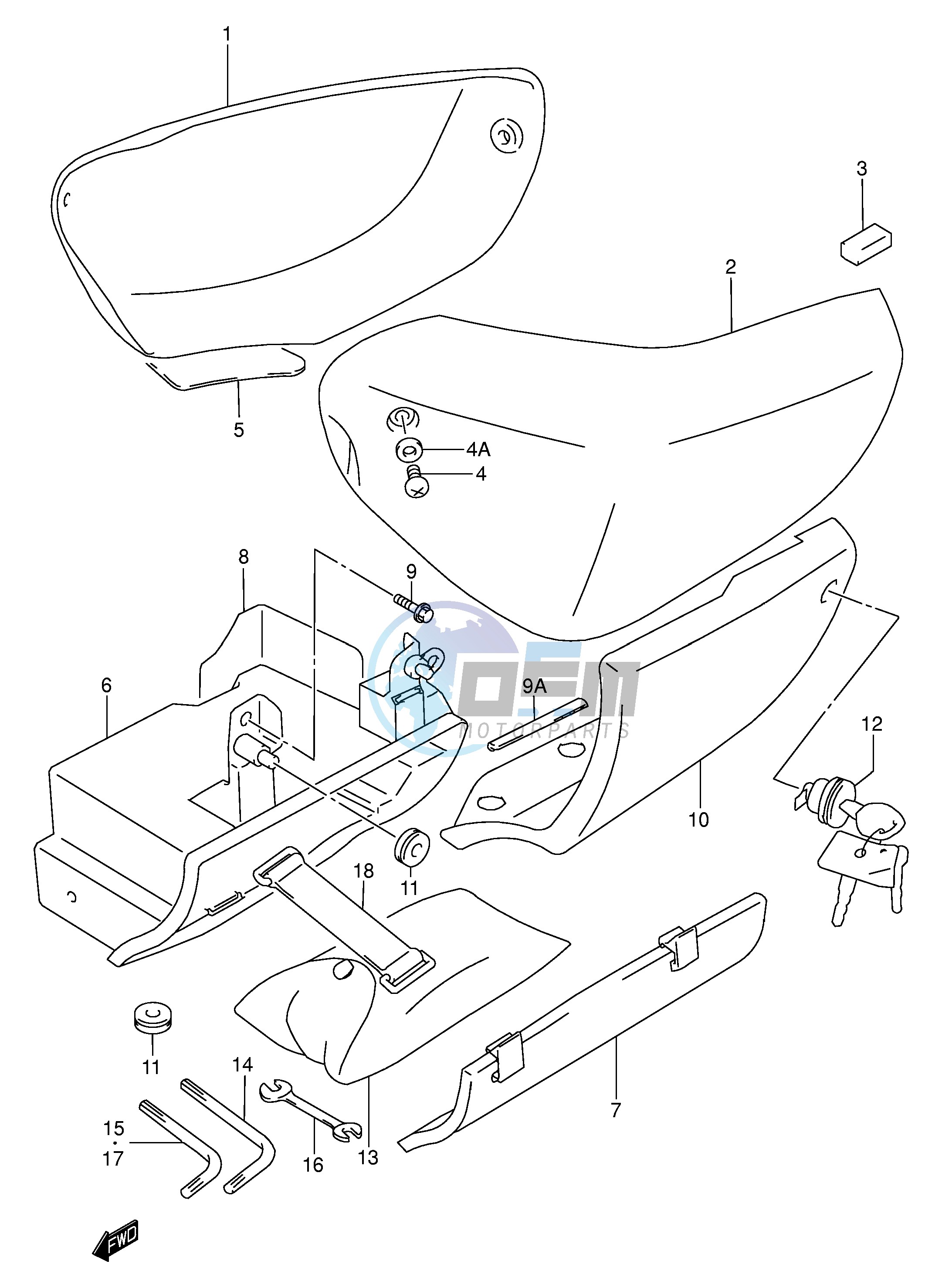 FRAME COVER (MODEL W X)