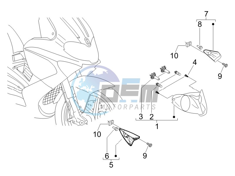 Head lamp - Turn signal lamps