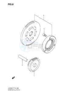 UH200 BURGMAN EU-UK drawing STARTER CLUTCH