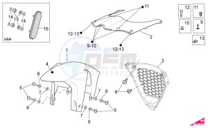 RSV 4 1000 4V SBK-FACTORY drawing Front body III