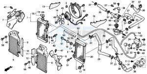 XL650V TRANSALP drawing RADIATOR