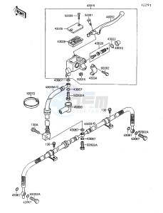 KSF 250 A [MOJAVE 250] (A8-A9) [MOJAVE 250] drawing FRONT MASTER CYLINDER