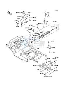 MULE 3010 4x4 KAF620E6F EU drawing Frame