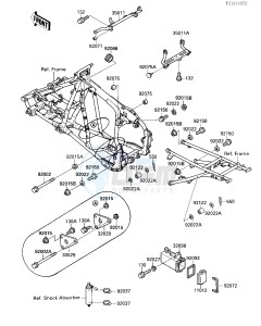 KXF 250 A [TECATE 4] (A1-A2) [TECATE 4] drawing FRAME FITTINGS-- KXF250-A2- -