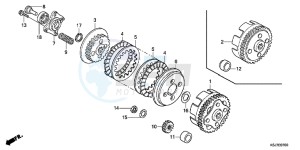 CRF100FD CRF100F Europe Direct - (ED) drawing CLUTCH