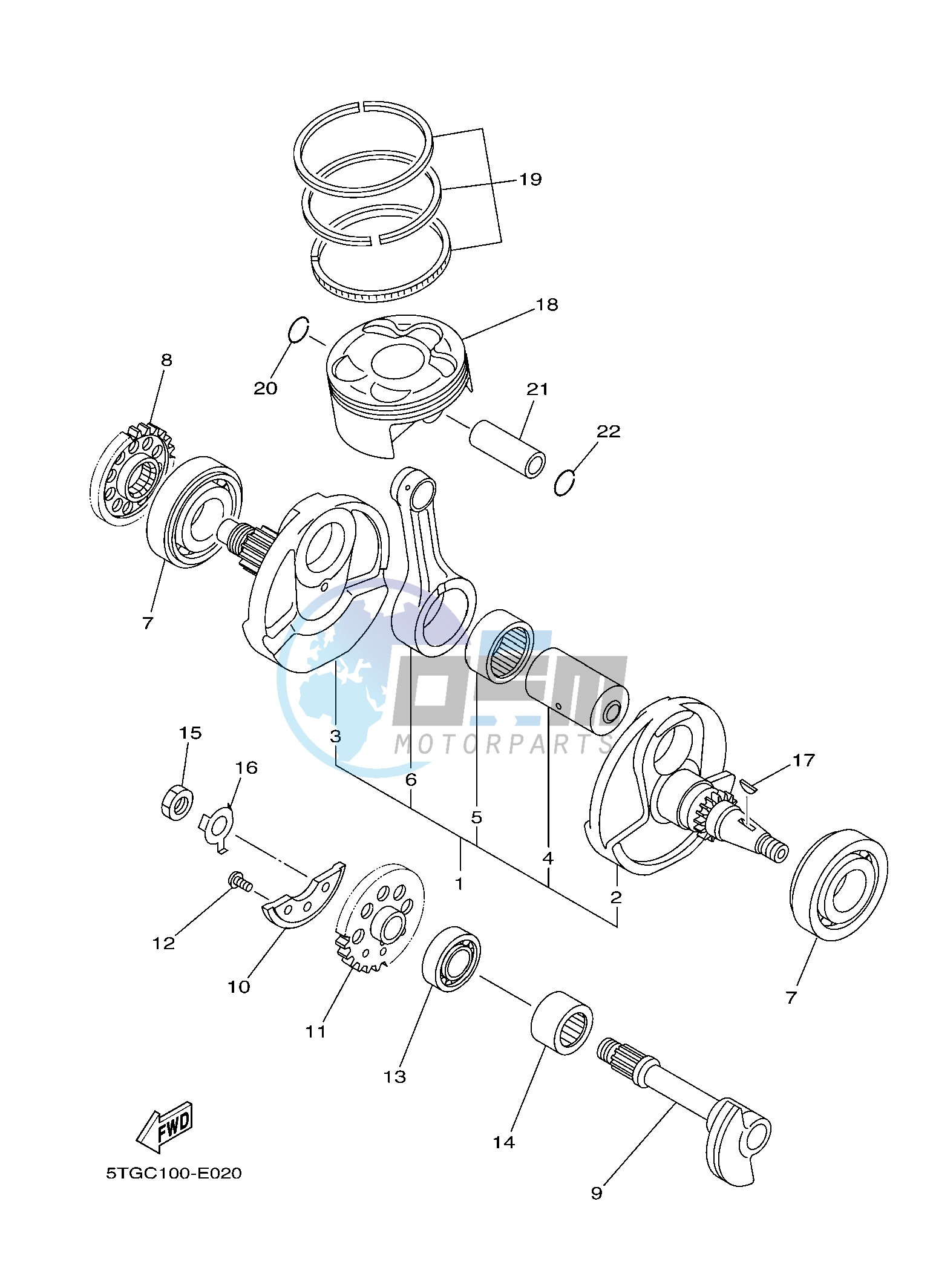 CRANKSHAFT & PISTON