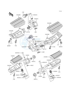 ZL 600 B [ELIMINATOR 600] (B2-B3) [ELIMINATOR 600] drawing FOOTRESTS