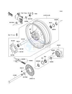 Z1000_ABS ZR1000C8F FR GB XX (EU ME A(FRICA) drawing Rear Hub