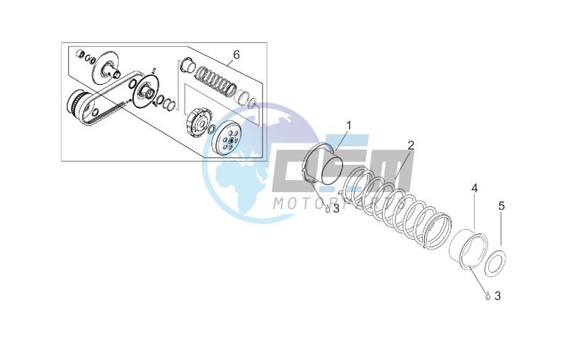 Pulley assy. driven II