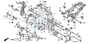 CB600FAA F / ABS CMF 25K drawing FRAME BODY