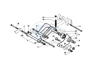 Beverly RST 125 drawing Swinging arm