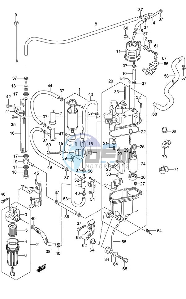 Fuel Pump/Fuel Vapor Separator