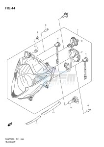 GSX650F (E21) Katana drawing HEADLAMP (GSX650FL1 E21)