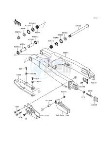 KX 250 L [KX250] (L1) [KX250] drawing SWINGARM