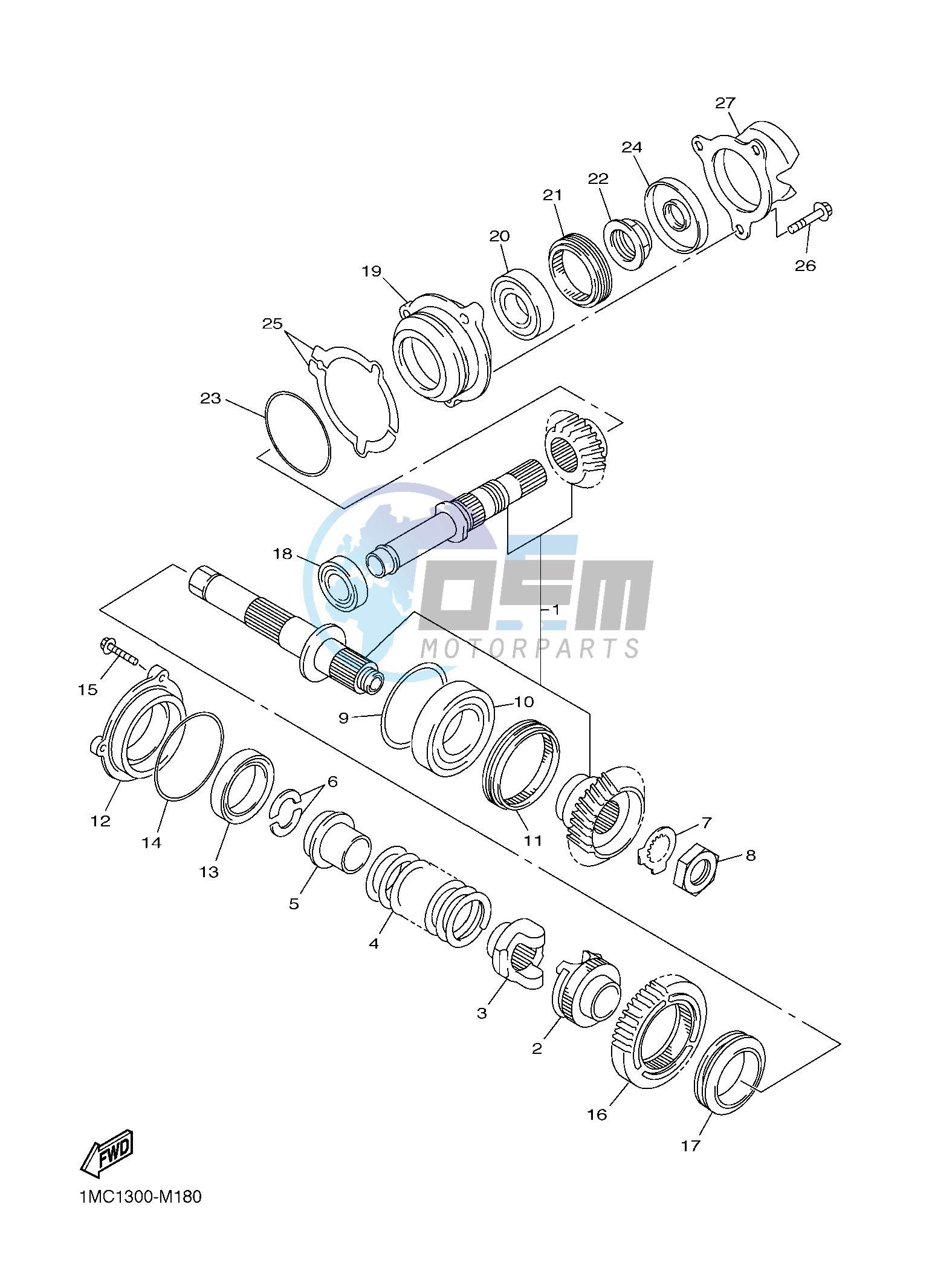 MIDDLE DRIVE GEAR