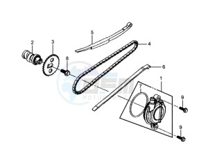 MIO 50 L6 drawing CHAIN / CHAIN TENSIONER  / CHAIN GUIDE