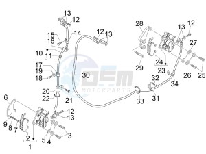 Nexus 300 ie e3 drawing Brakes hose  - Calipers