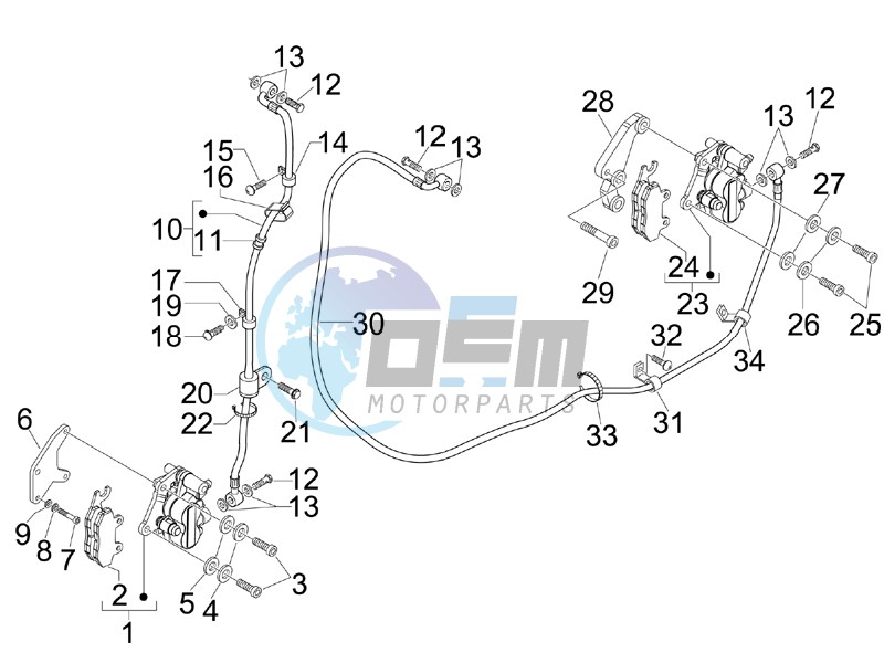 Brakes hose  - Calipers