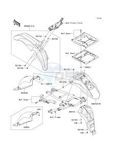 KL 650 E [KLR650] (E8F-E9F) E9F drawing FENDERS