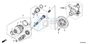 TRX420FA6H Europe Direct - (ED) drawing PROPELLER SHAFT