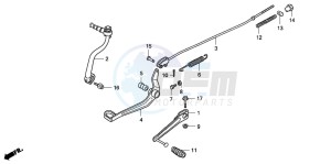 CRF80F 100 drawing PEDAL