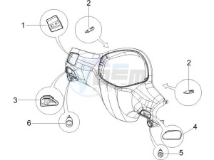 Liberty 200 4t (N15000U03) drawing Selectors - Switches - Buttons