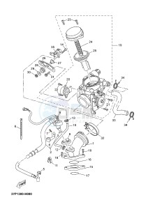 YP250R X-MAX 250 X-MAX 250 (1YS9 1YS9 1YS9) drawing INTAKE