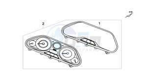 MAXSYM 400 I drawing DASHBOARD / SPEEDOMETER CABLE / WIRING HARNASS