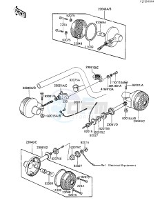 KZ 550 F [SPECTRE] (F1-F2) [SPECTRE] drawing TURN SIGNALS