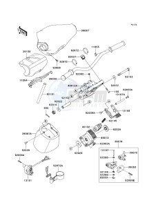 JT 1500 B [ULTRA 250X] (B7F-B8F) B7F drawing HANDLEBAR