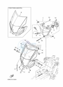 XTZ125E (1SBH) drawing HEADLIGHT