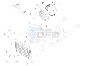 California 1400 Touring ABS 1380 drawing Oil radiator