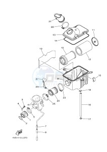 YFM350FWA YFM35FGD GRIZZLY 350 4WD (1NS8 1NS9) drawing INTAKE