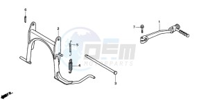 SFX50S drawing STAND/KICK STARTER ARM