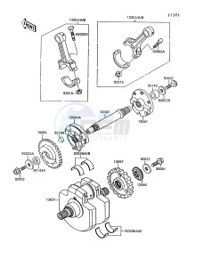 VN 1500 A [VULCAN 88] (A6-A9) [VULCAN 88] drawing CRANKSHAFT