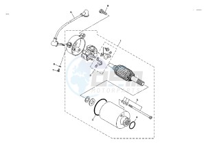 XV VIRAGO 125 drawing STARTING MOTOR