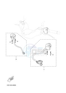 YPR125RA XMAX 125 ABS EVOLIS 125 ABS (2DMK 2DMK) drawing HANDLE SWITCH & LEVER