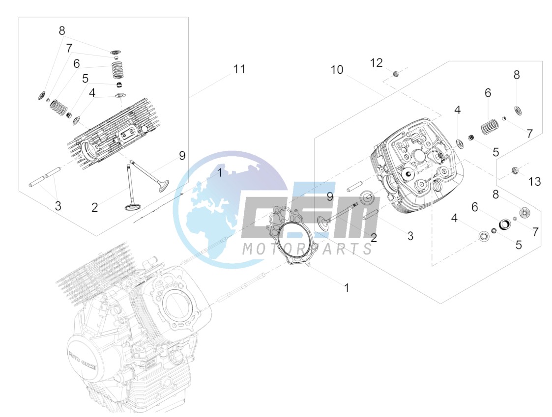 Cylinder head - valves