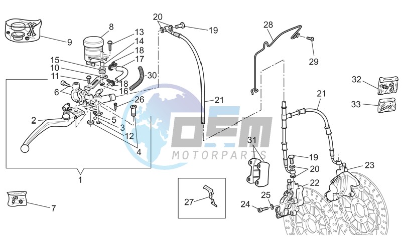 Front brake system