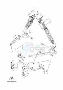 YXZ1000ET YXZ1000R SS (BAS7) drawing REAR SUSPENSION