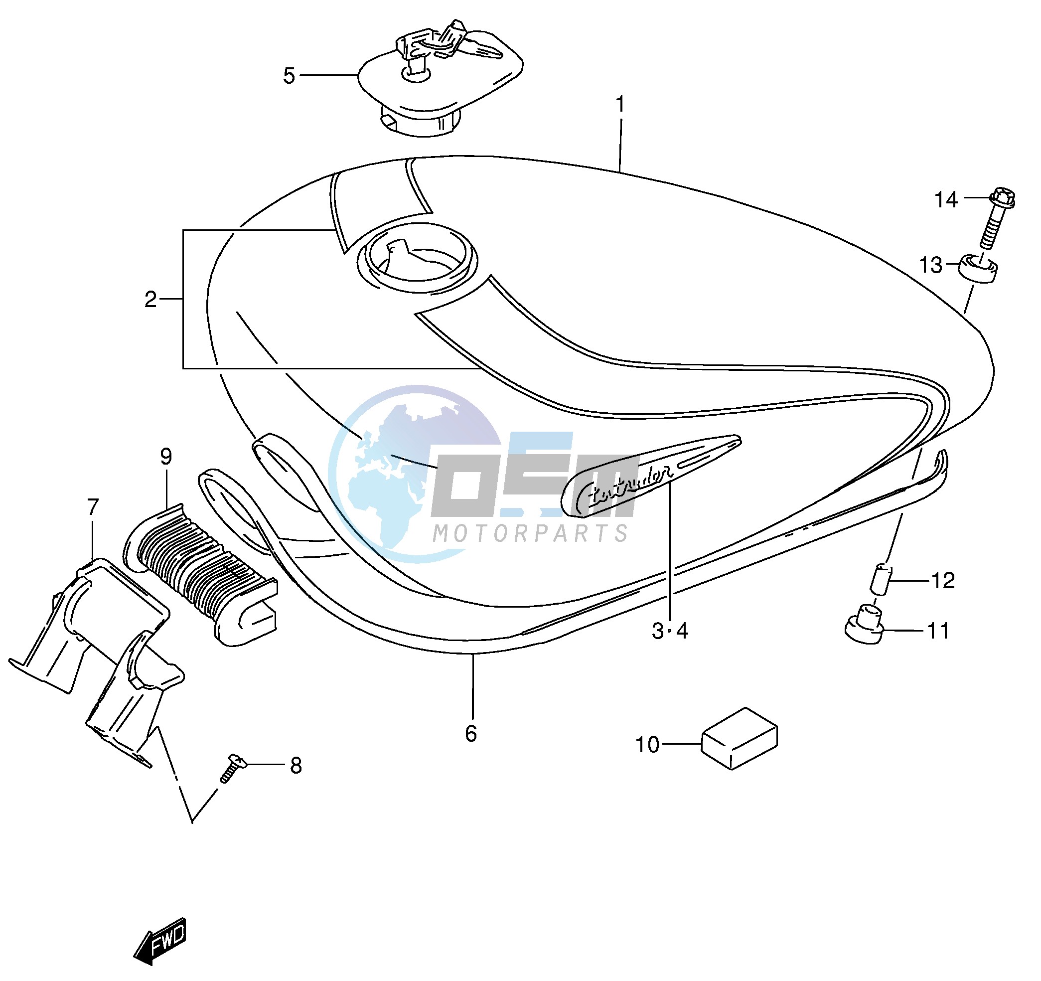 FUEL TANK (MODEL K3)