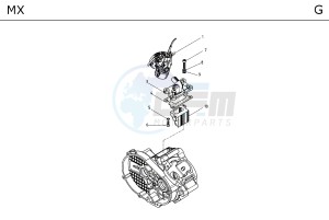 MX F.D. 50 drawing ENGINE TAV_G