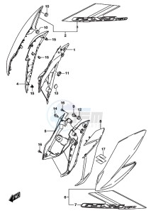 GSX-S750A drawing FRAME BODY COVER