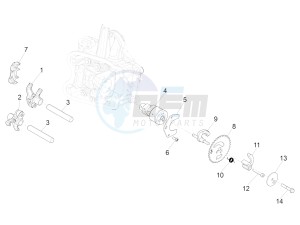 BV 350 ST 4T 4V IE ABS E4 (NAFTA) drawing Rocking levers support unit