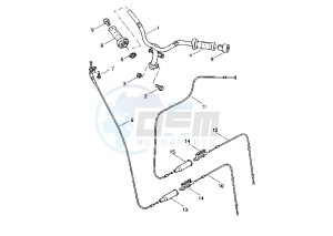 YQ AEROX R 50 drawing STEERING HANDLE -CABLE