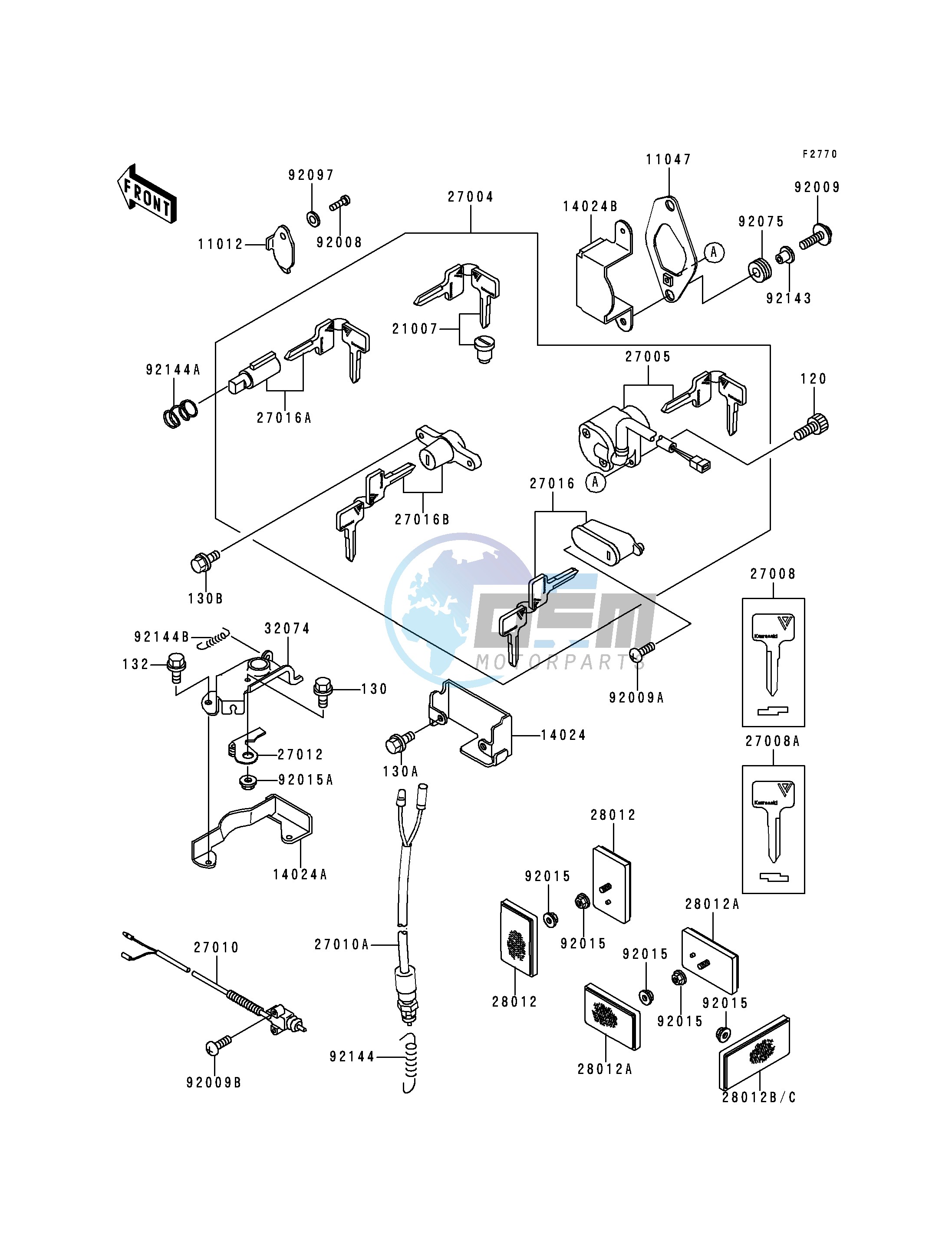 IGNITION SWITCH_LOCKS_REFIECTORS