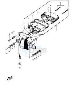 H2 B [MACH IV] (-B) 750 [MACH IV] drawing TAILLIGHT -- H2_A- -