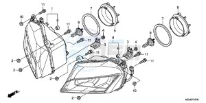 CBF1000FC CBF1000F E drawing HEADLIGHT