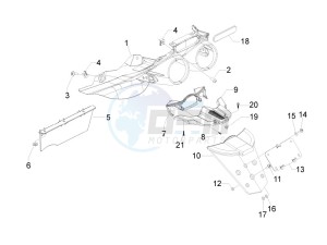 MP3 500 Sport (USA) USA drawing Rear cover - Splash guard