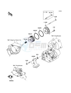 KLX450R KLX450ABF EU drawing Oil Filter